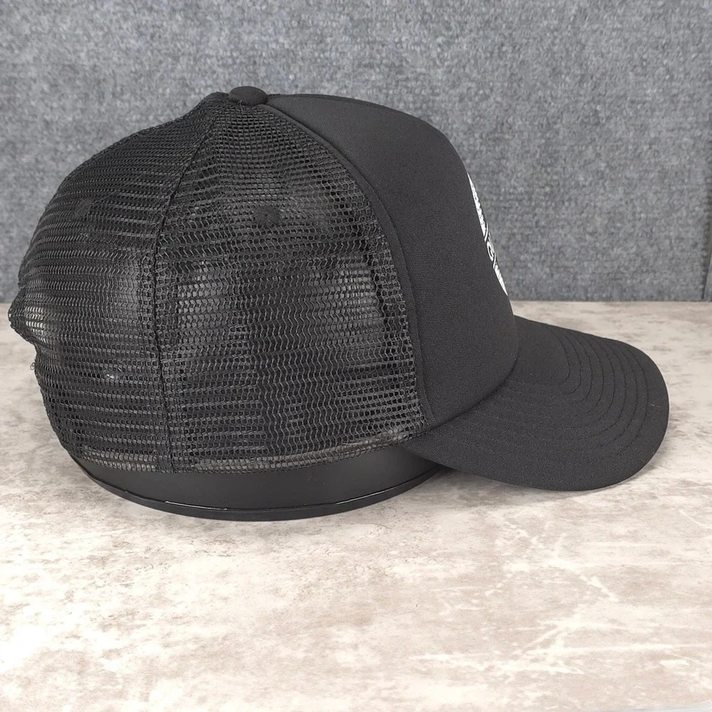 Quiksilver Hat Cap Snap Back One‎ Size Black Surf Skate Streetwear Mens